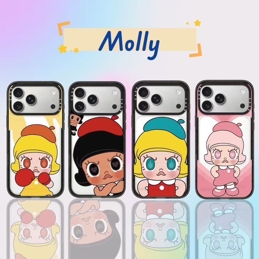 Molly生气莫莉卡通可爱适用于17ProMax/16/15防摔手机壳