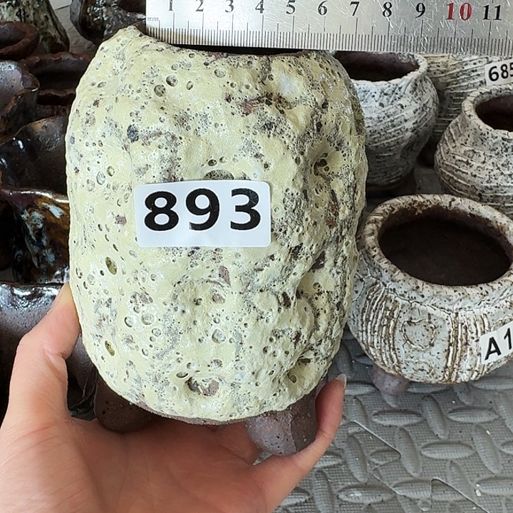 内口5高15粗陶手工