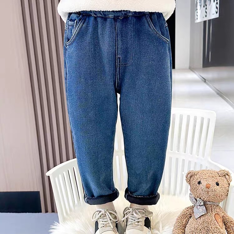 07中小童加绒休闲牛仔裤