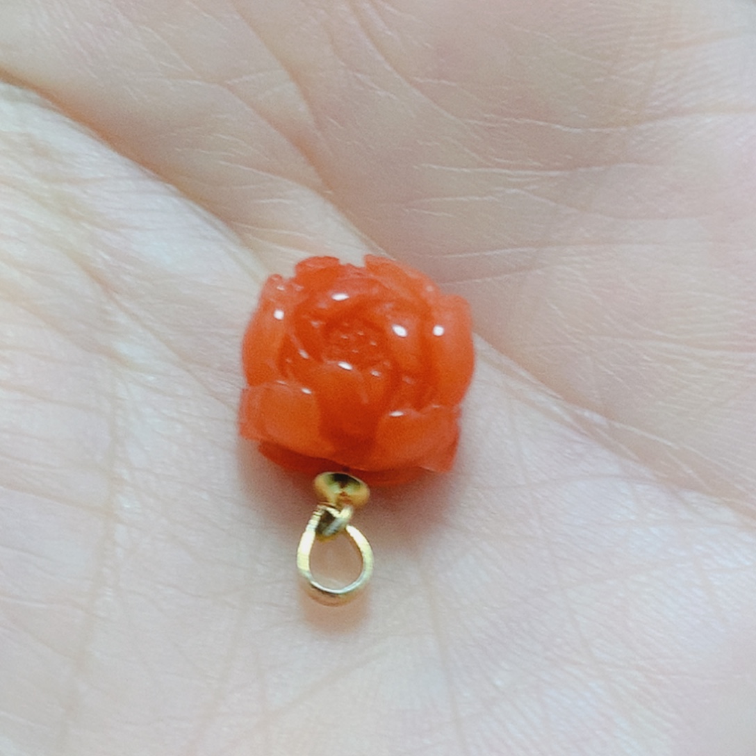 南红玛瑙银S925镶嵌吊坠(不含链)