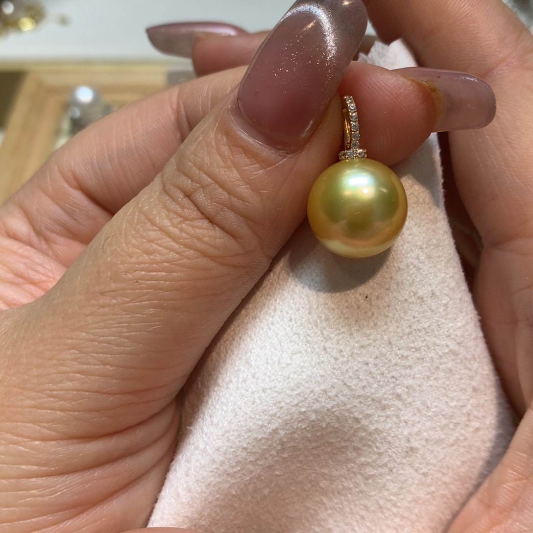 海水珍珠颈饰14K金镶嵌