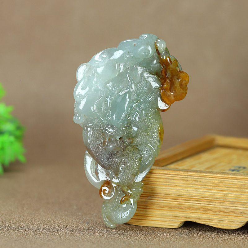 A132珠宝玉石A货翡翠吊坠