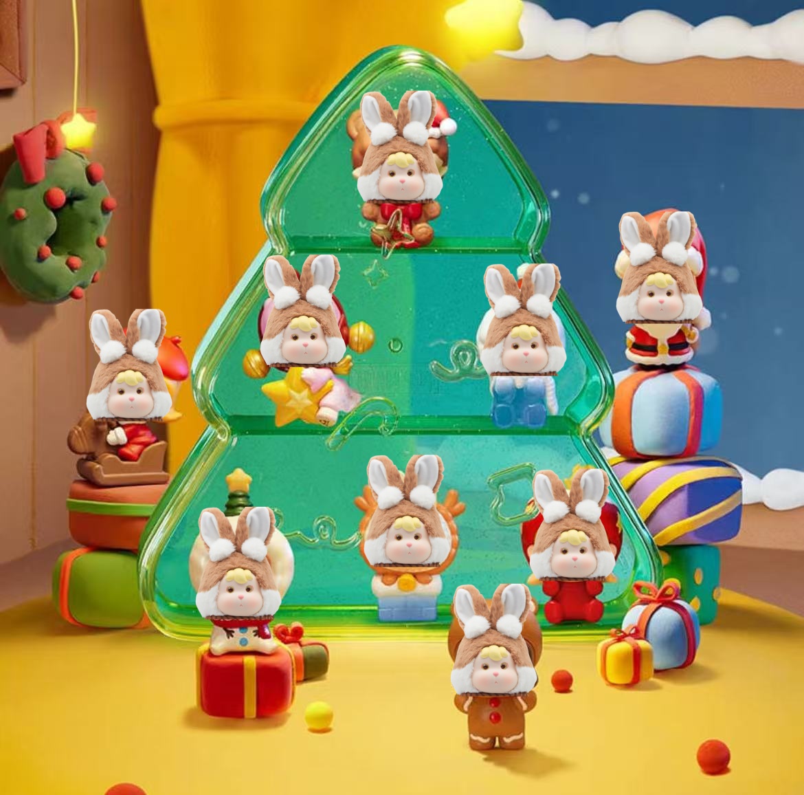 【圣诞DIY挂绳链】圣诞DIY挂绳连手工制作编绳链