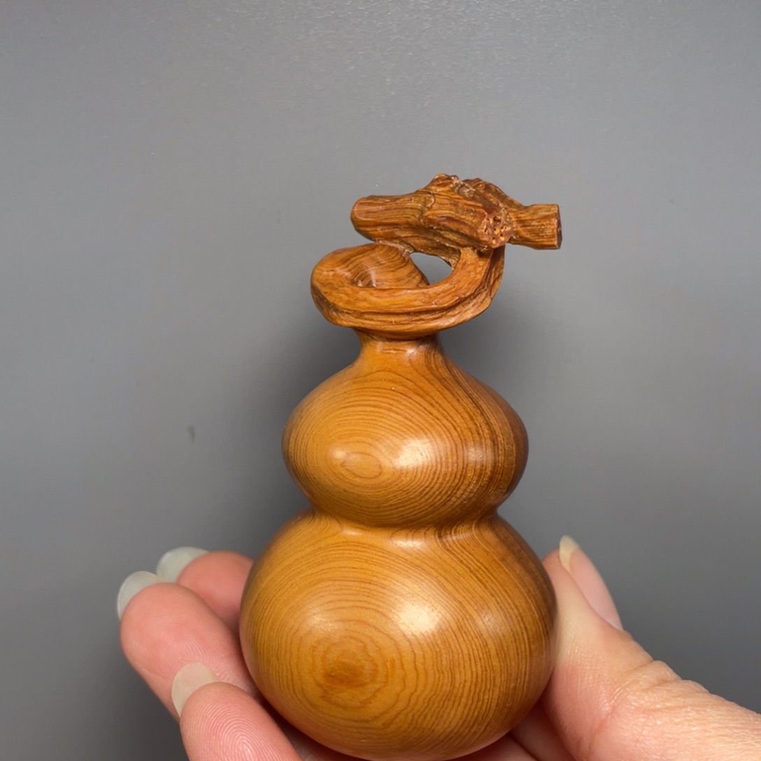 太行崖柏黑油手工葫芦