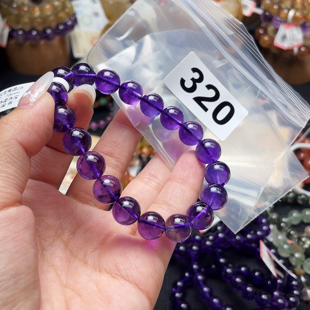 水晶手串天然320未镶嵌娟**）