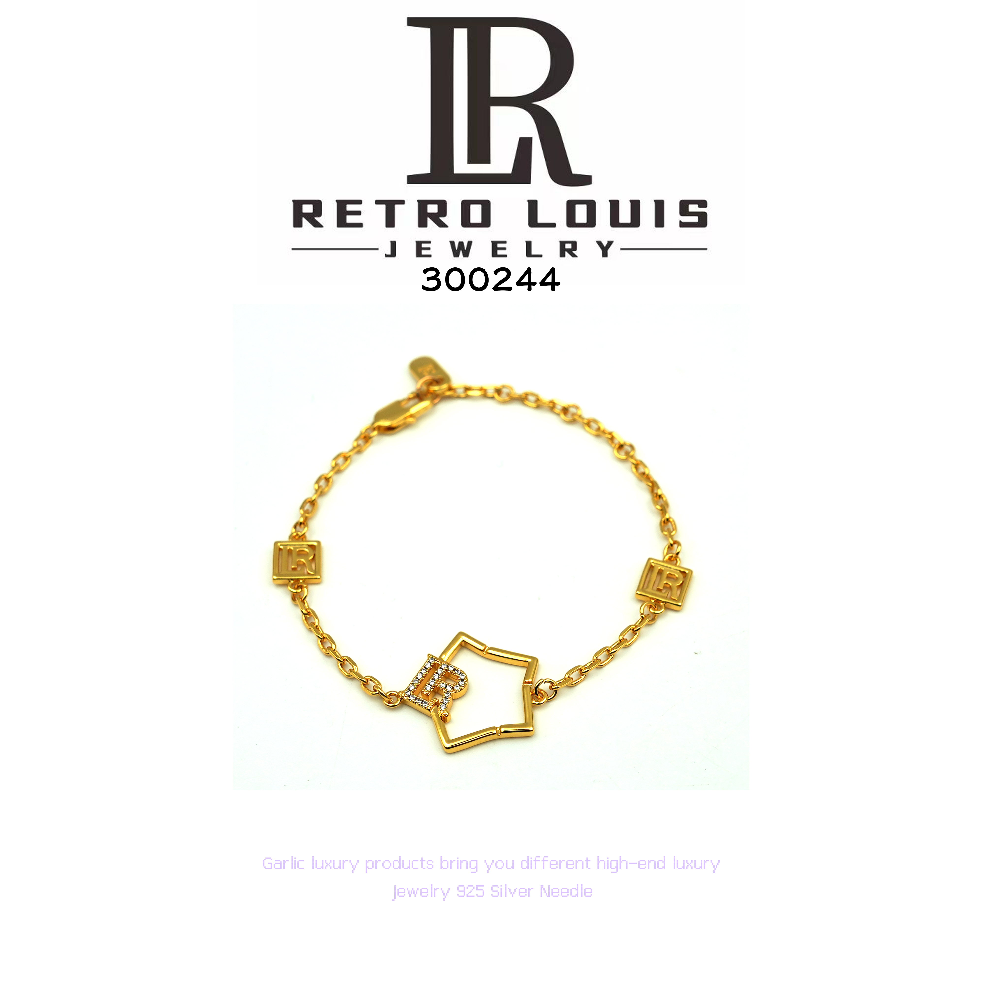 铜合金手链 RETRO LOUIS手链~300244（18cm） X