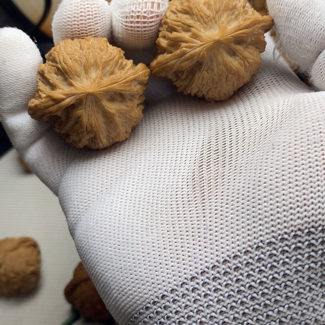 文玩核桃把件44尺磨盘微修