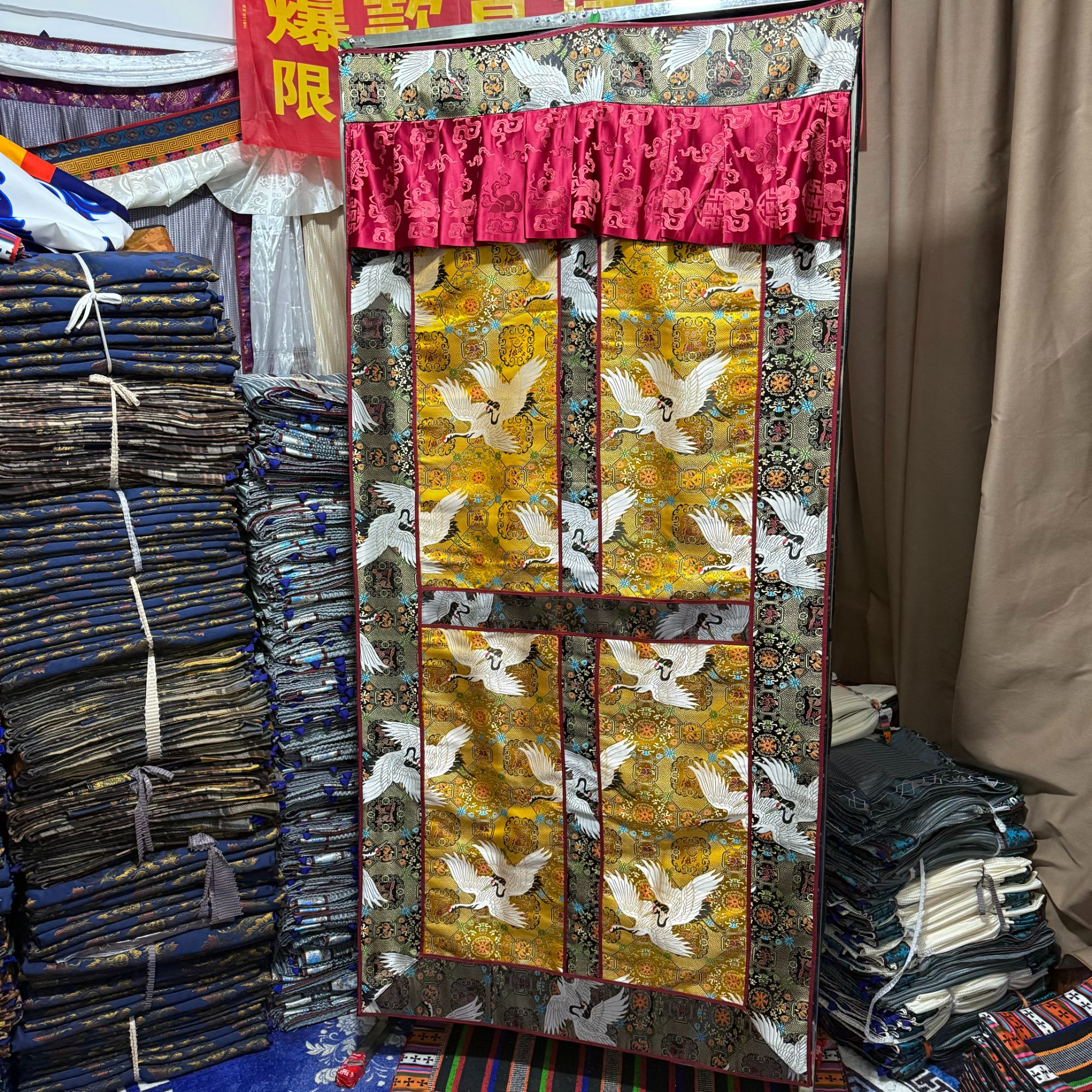 藏式新款门帘纯手工缝制家用加厚冬季专用