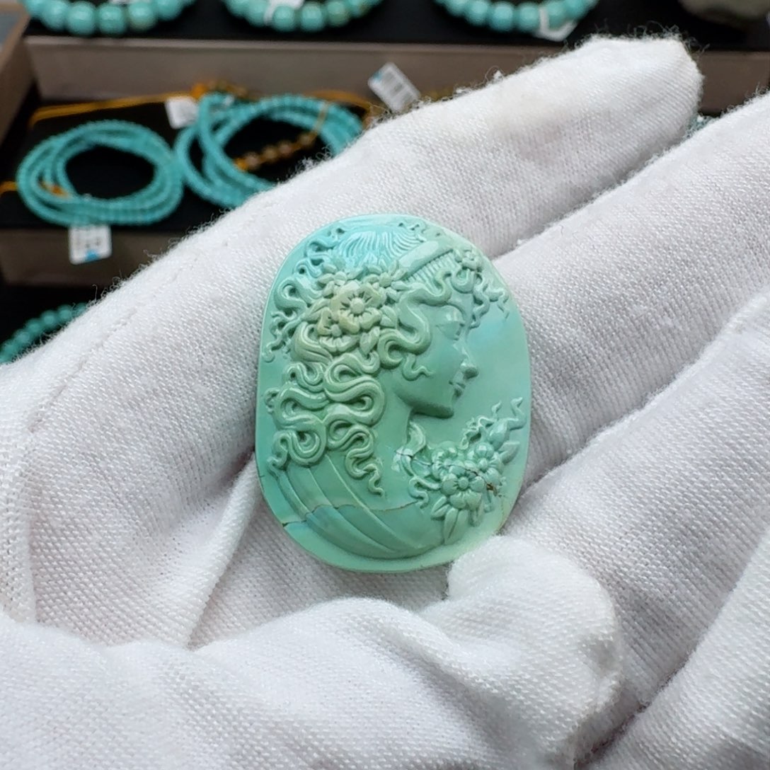 绿松石挂件未镶嵌