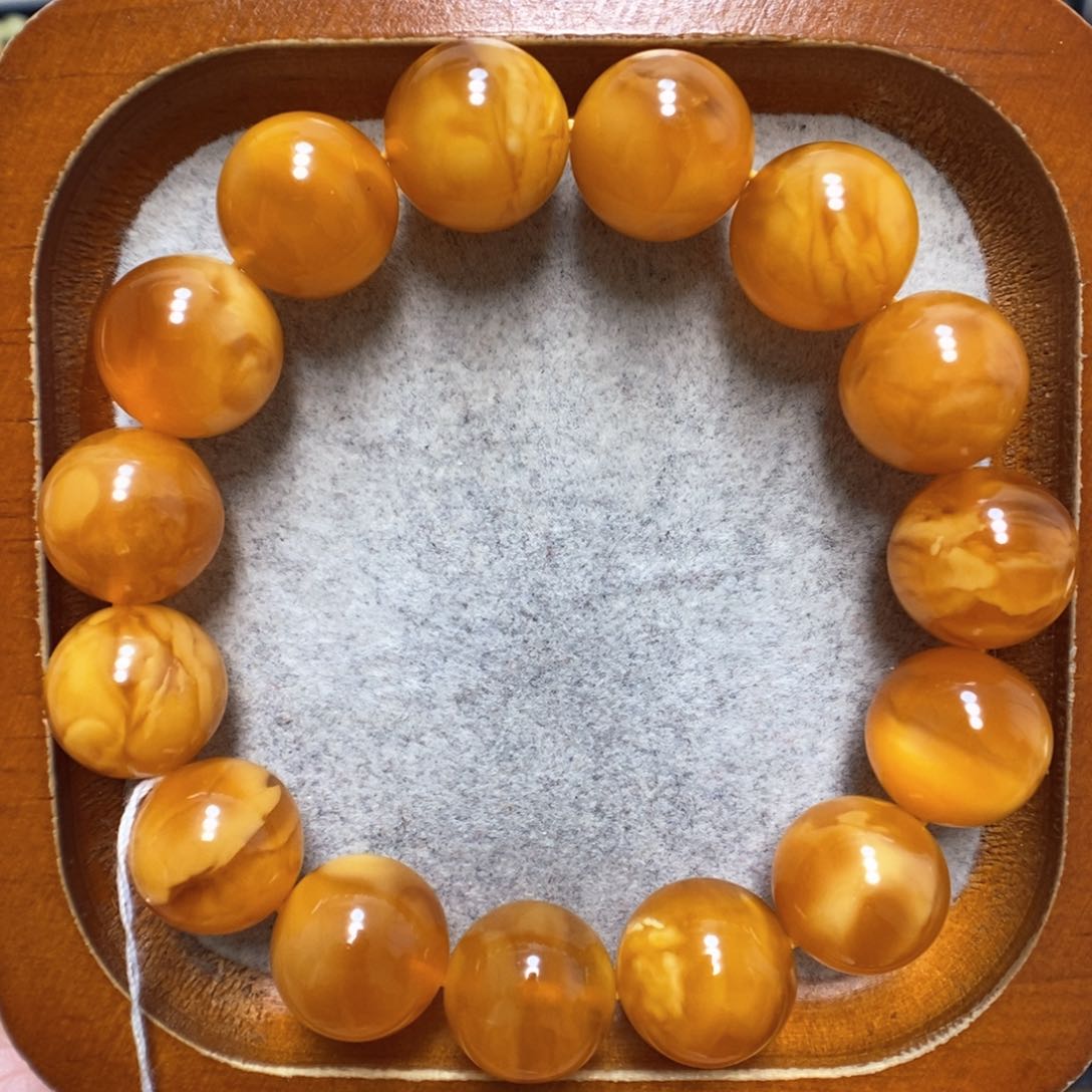 蜜蜡手串未镶嵌蜜蜡