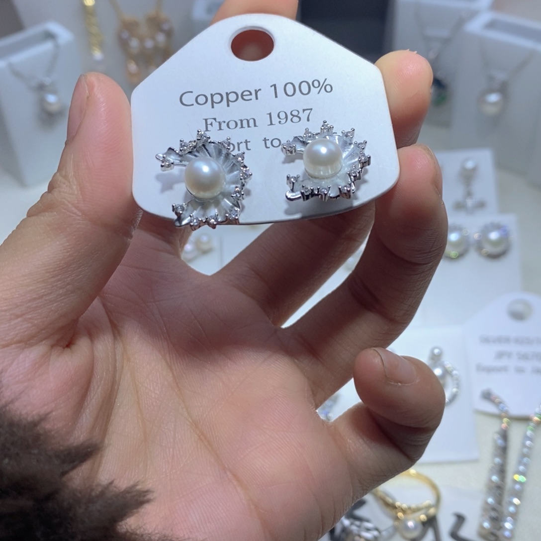 未镶嵌耳坠淡水珍珠