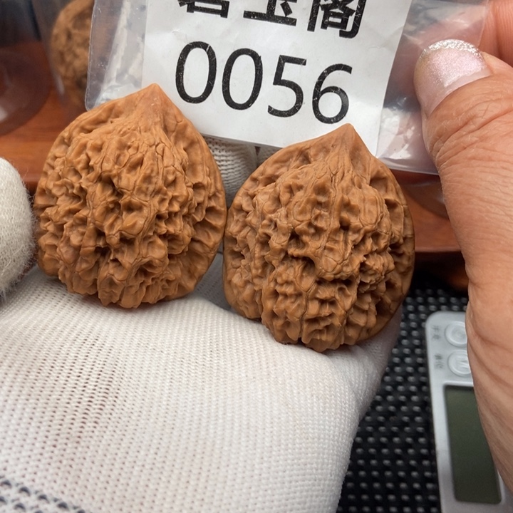 文玩核桃把件官帽全品45
