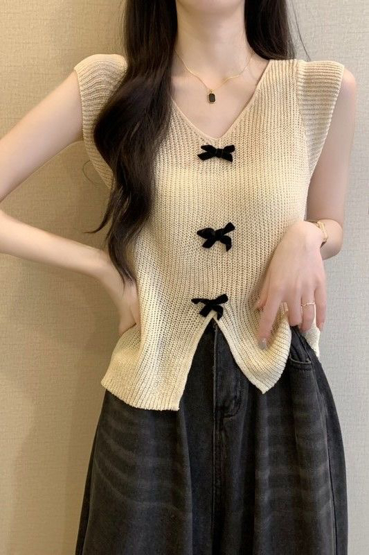 A551……600夏季蝴蝶蝴蝶结V领辣妹