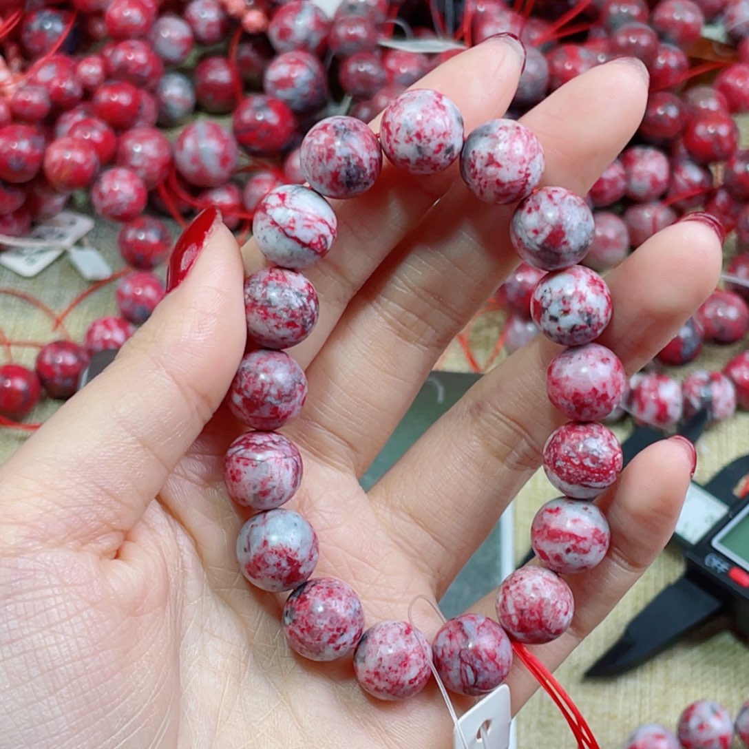 天然辰砂天然原石手串
