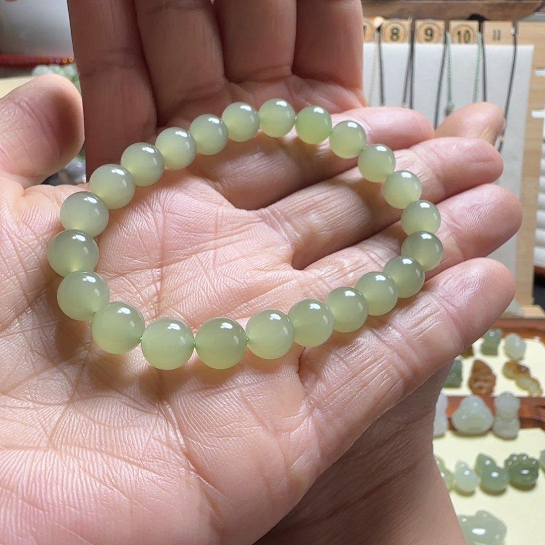 和田玉手串未镶嵌