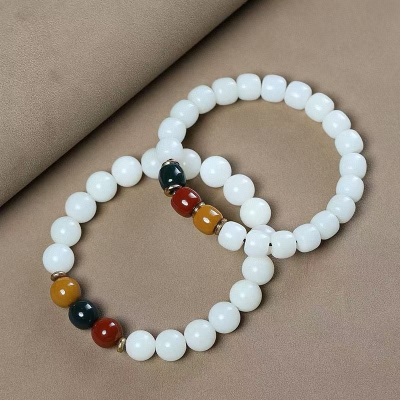 非金属木质手链 白玉菩提根手串男女款百搭-D84