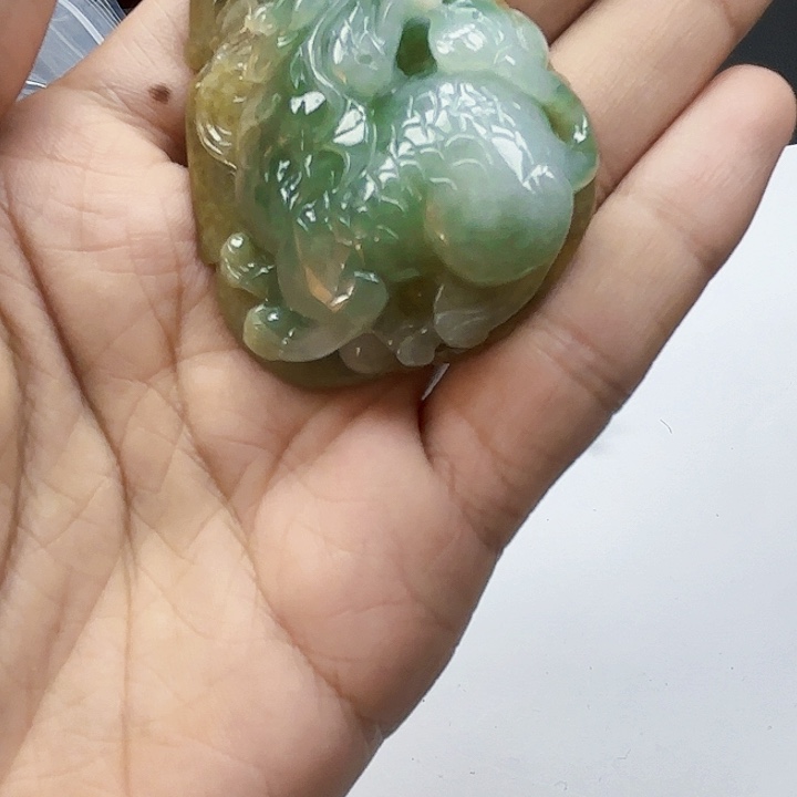 徽***娘翡翠未镶嵌颈饰天然翡翠直播闪购