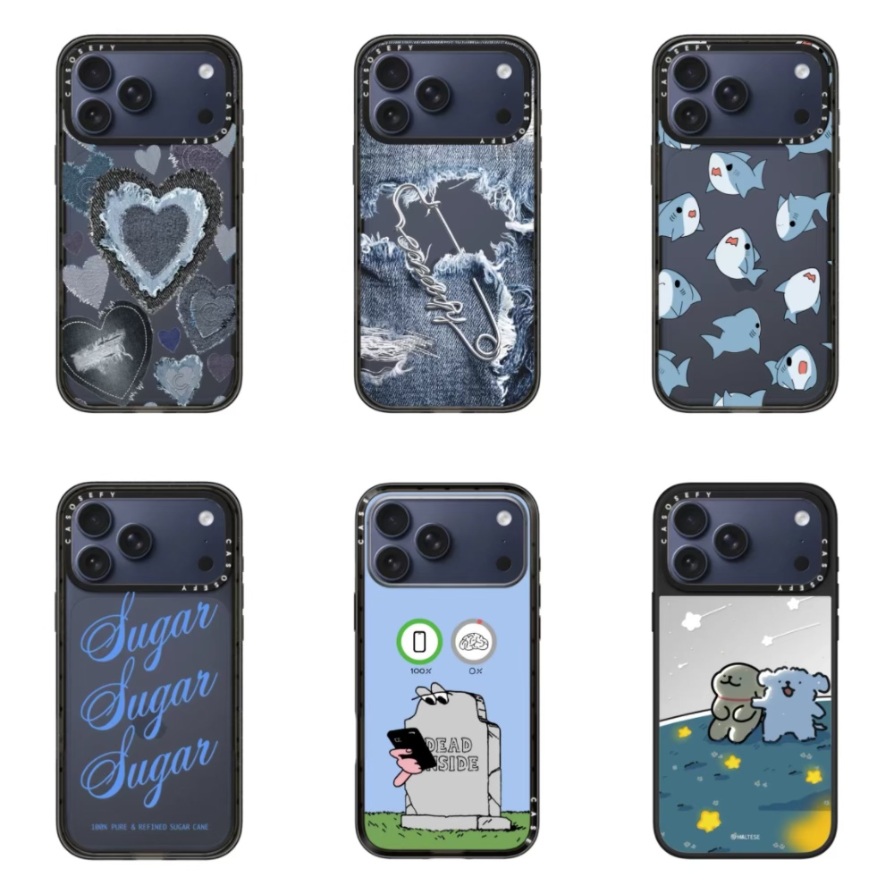 CASE潮牌蓝色系合集17promax适用于iPhone16pro苹果15/14/13艺术