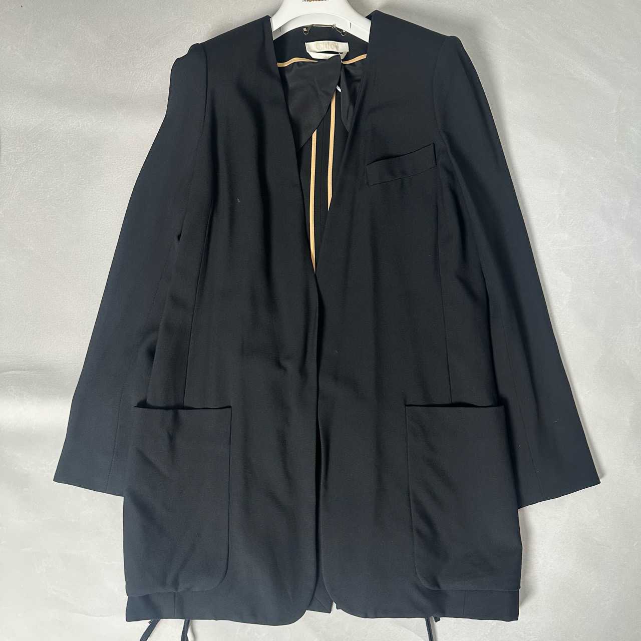 99新 Chloe/蔻依 葡萄籽奢潮/黑色西服外套/34码