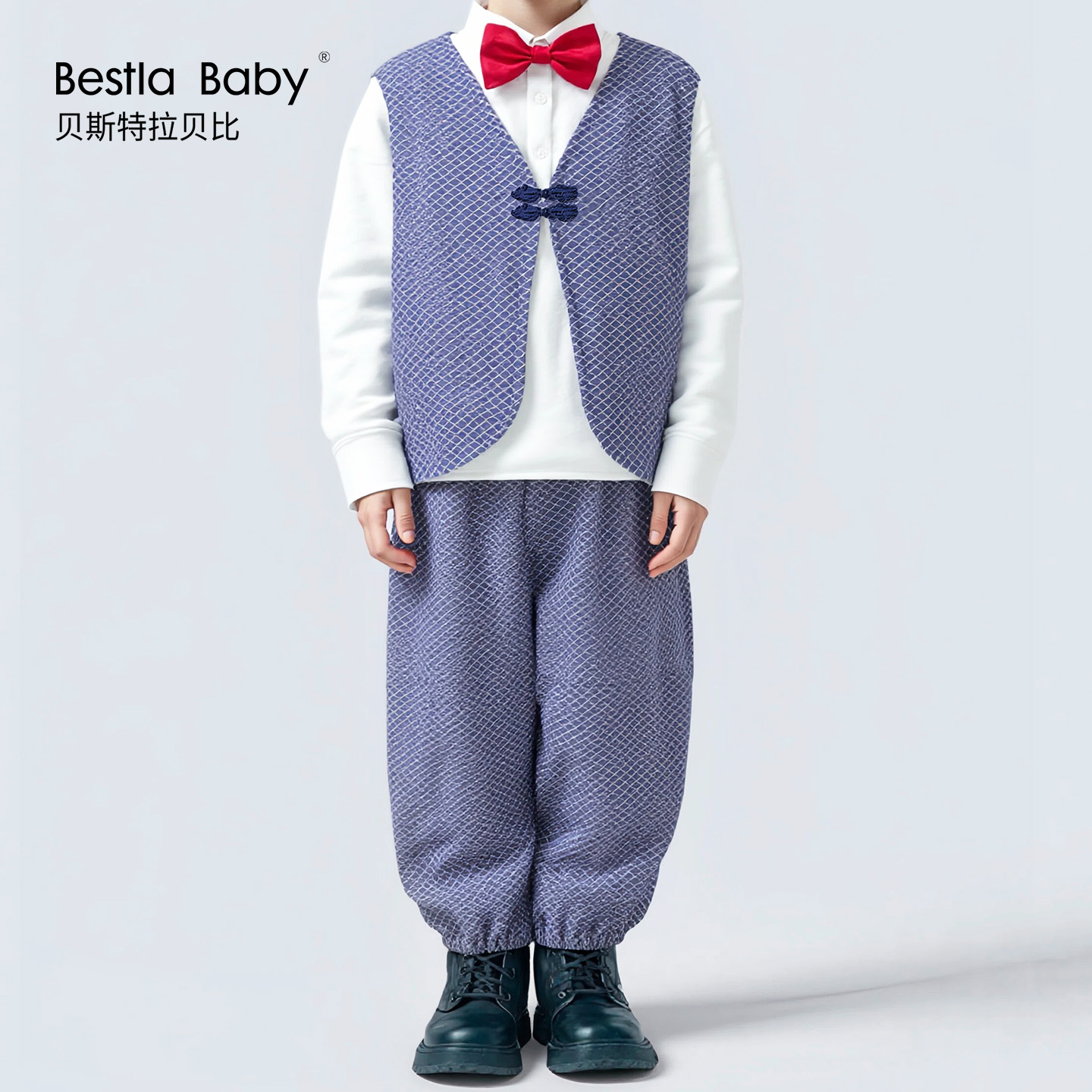 空气层复古保暖小马甲单条裤子家居服中国风年货专享口袋裤