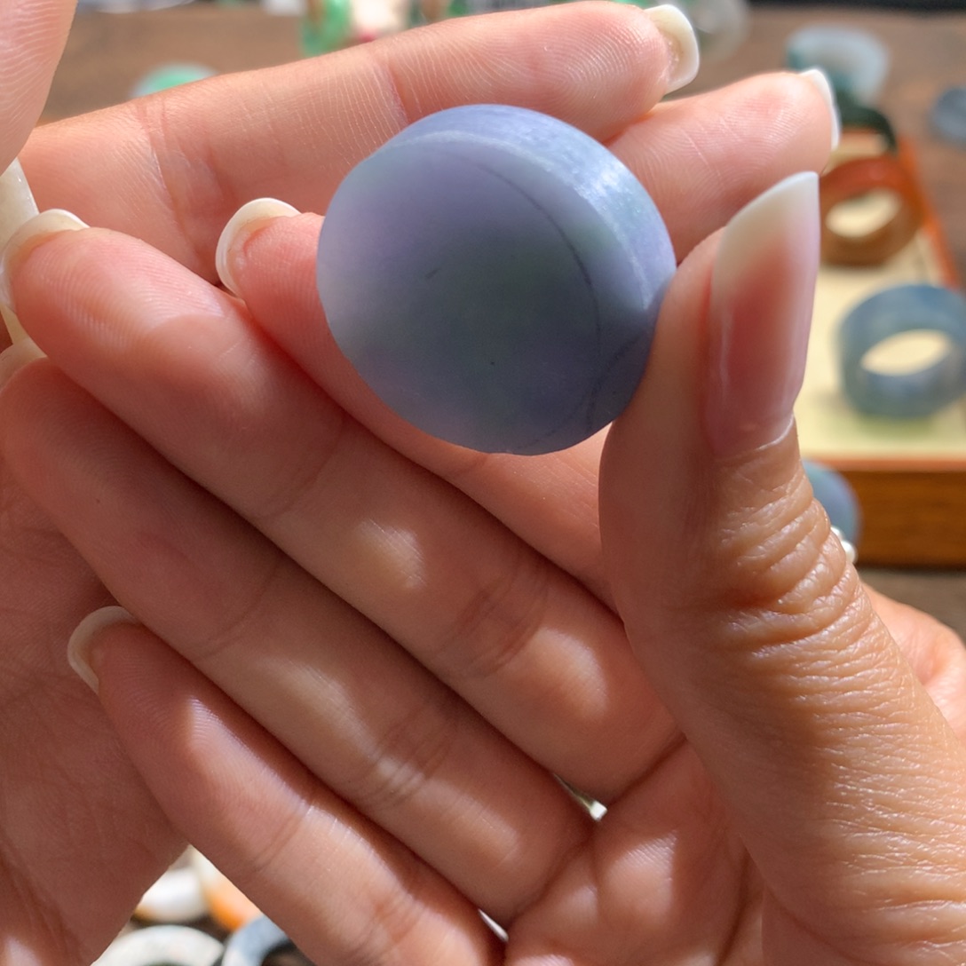 定制翡翠未镶嵌翡翠莫奈花园做到17#