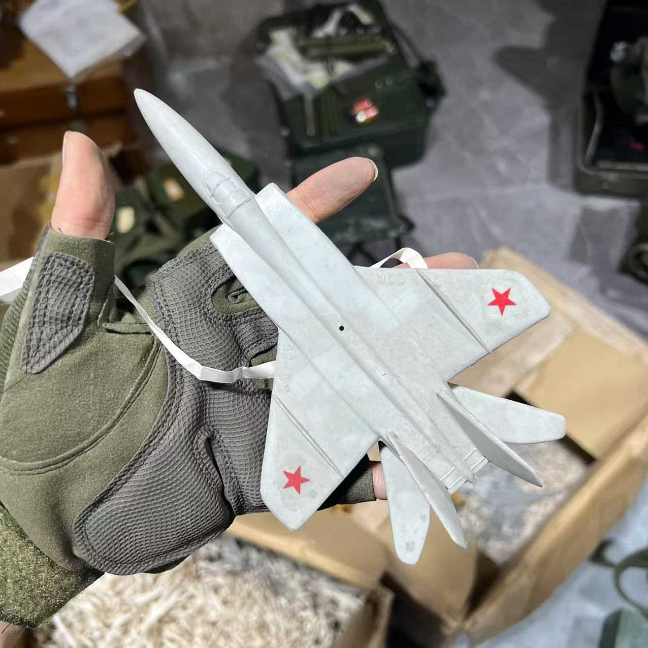 正品老飞机米格25模型1比100