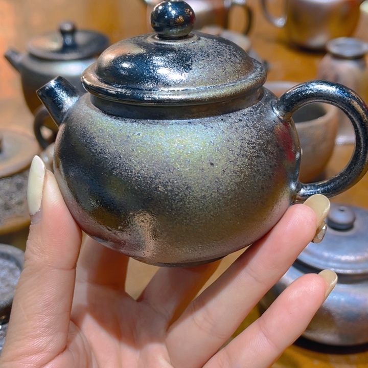 杯霞****车紫泥柴烧茶壶茶壶茶壶