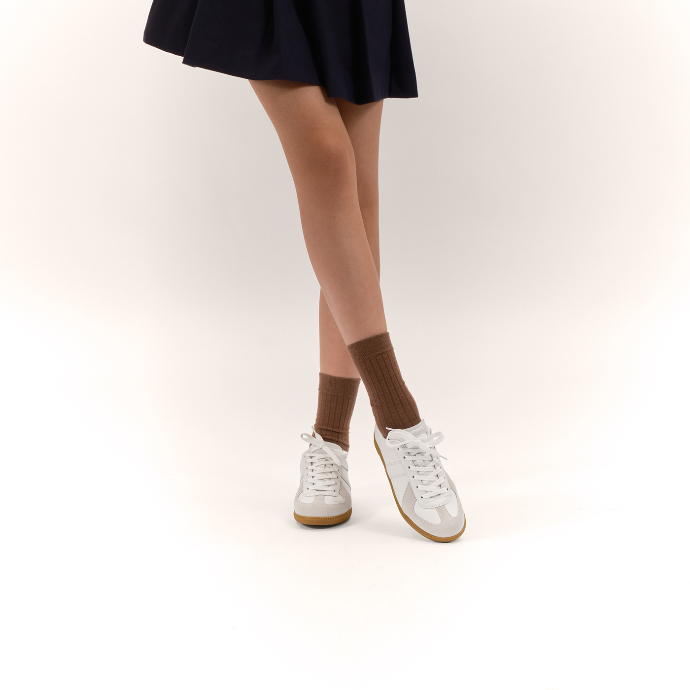 【女鞋】ThomWills德训鞋女2024新款秋冬复古真皮女鞋休闲运动鞋