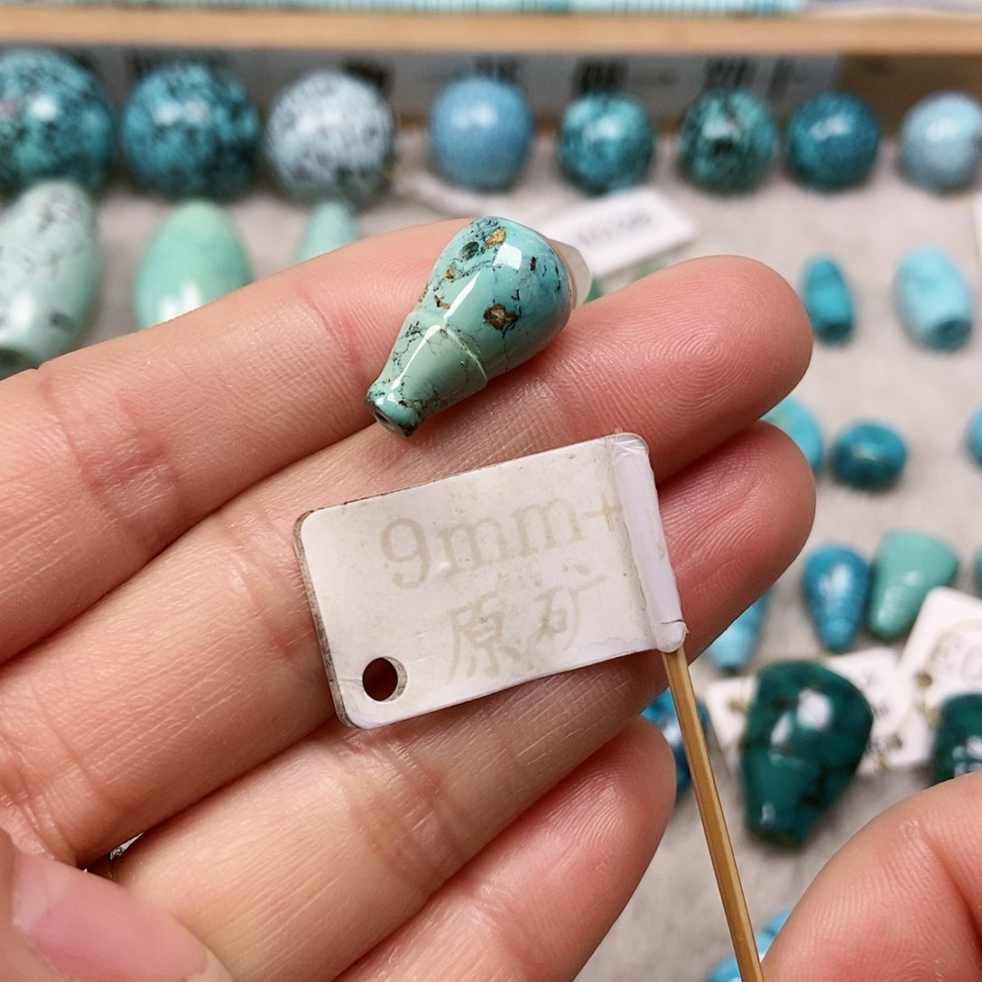 未镶嵌绿松石珠宝半成品