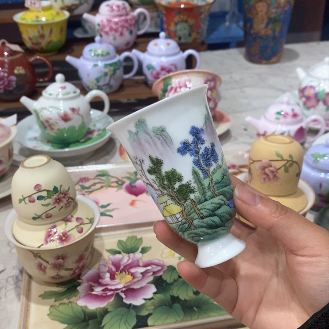 手工手绘制作山水