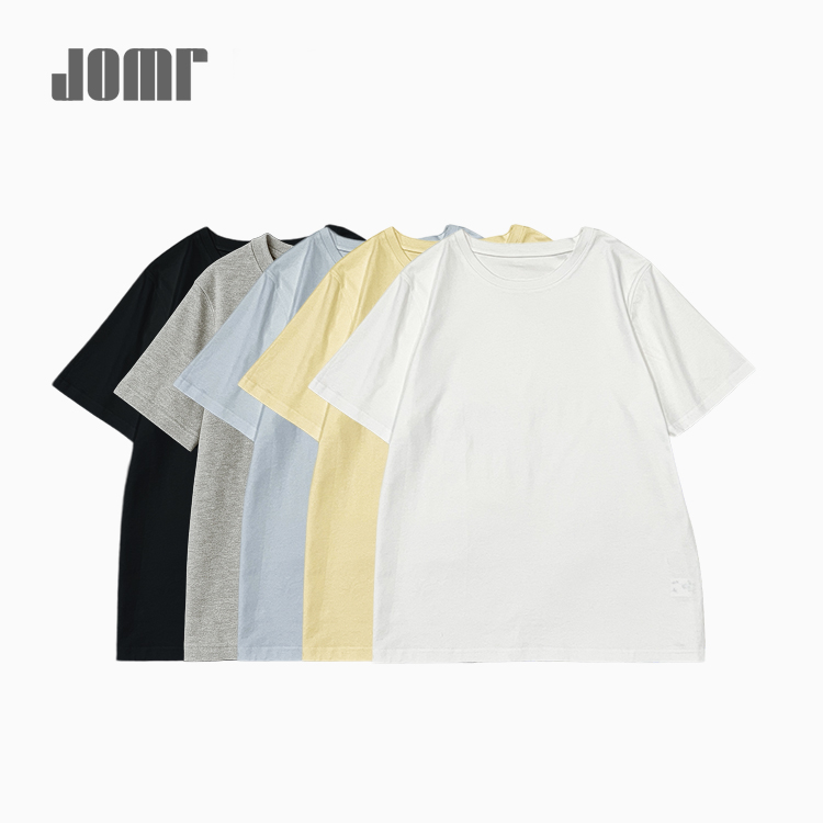 Jomr【主理人私服】质地轻盈丝光棉~女夏季新款宽松简约短袖T恤上衣