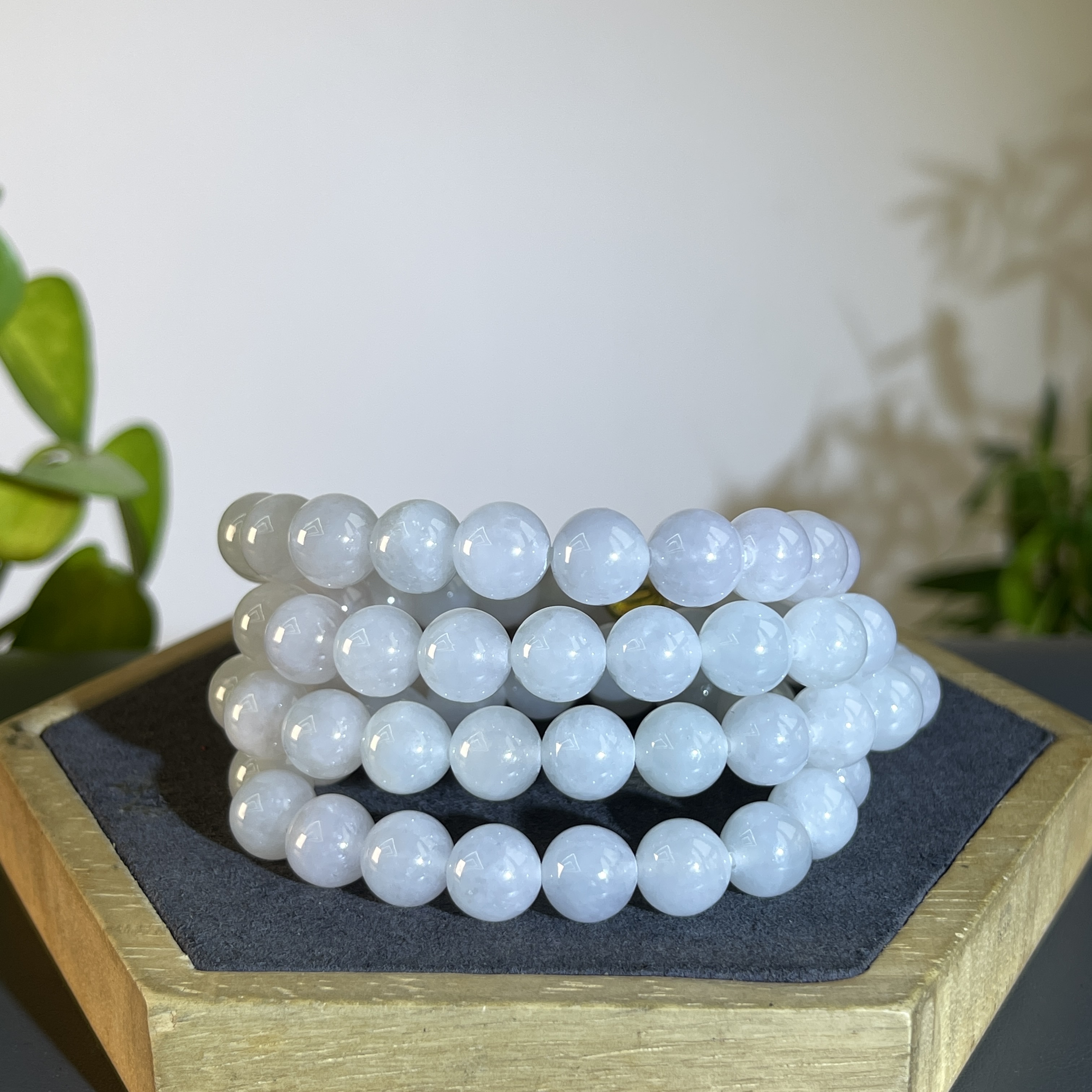 JXW12-93 天然翡翠缅甸A货 翡翠珠链（含配饰）