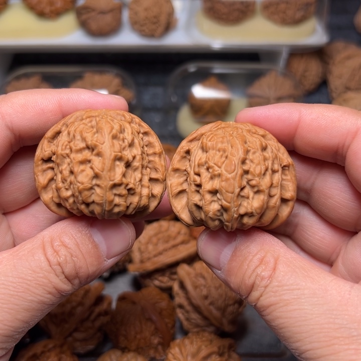 把件文玩核桃42全品白狮子