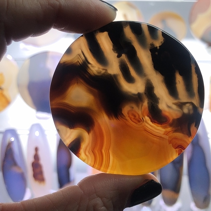 玛瑙/玉髓合金颈饰170