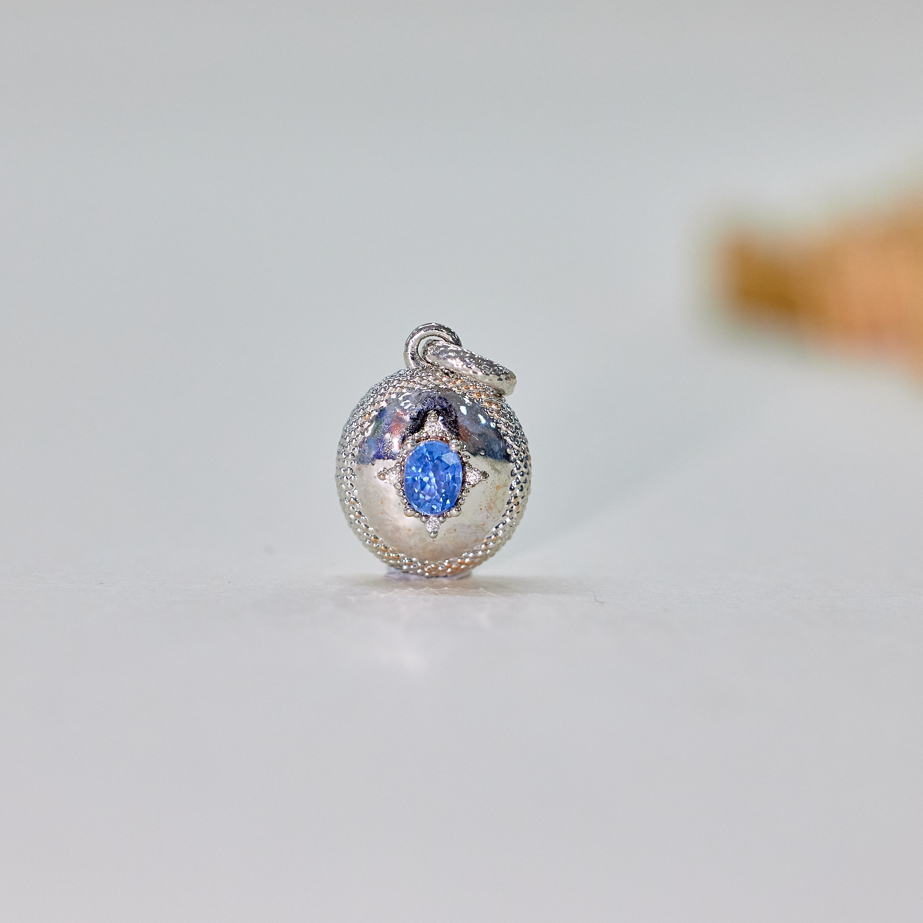 【歪歪】蓝宝石吊坠*18K金镶嵌（多样性发一）XB-S8151