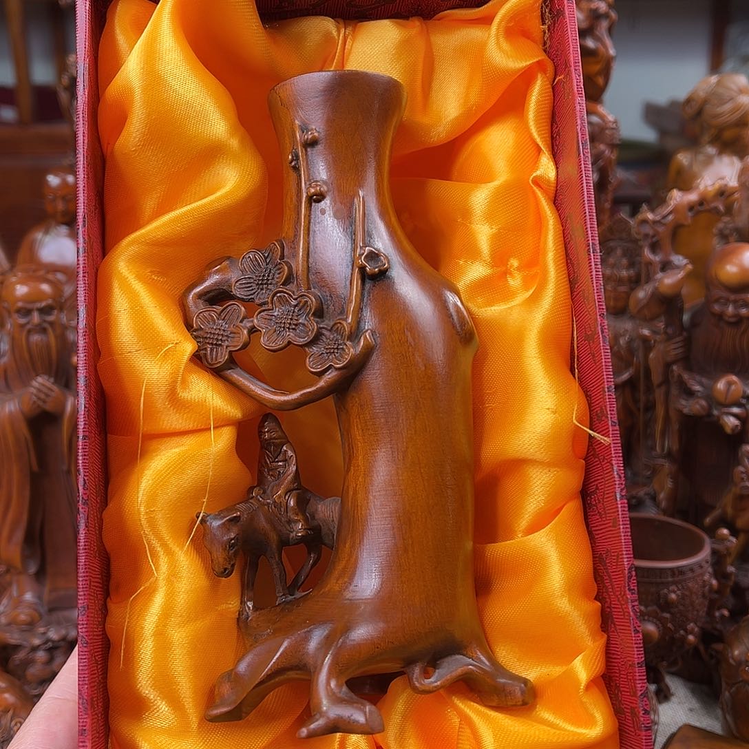 木黄杨木雕刻高度16厘米