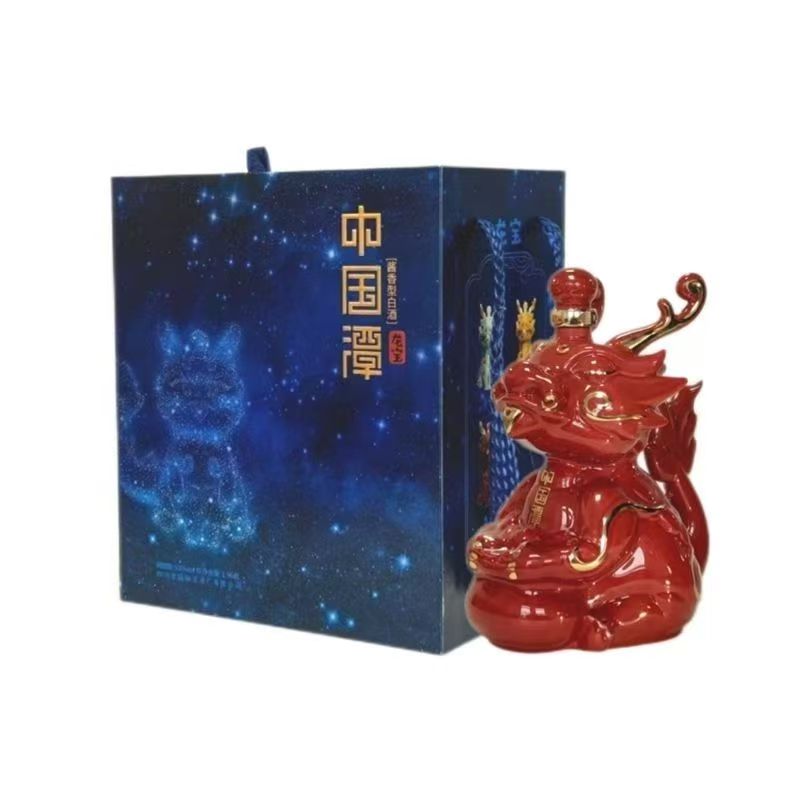 潭甲辰龙年纪念酒中国潭龙宝 酱香型白酒53度1964mL