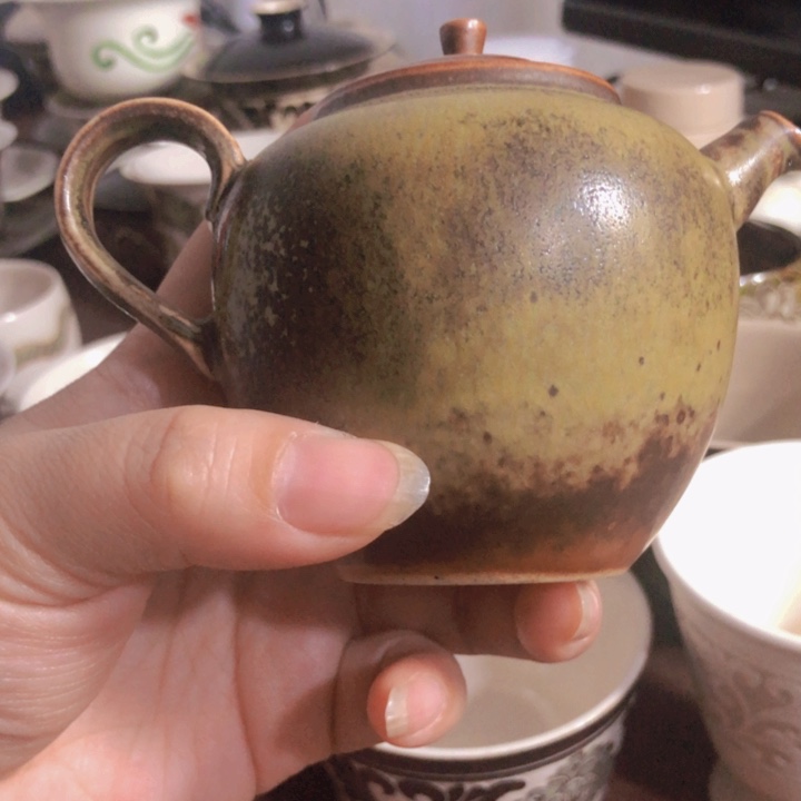 磁州窑艺术釉小茶壶