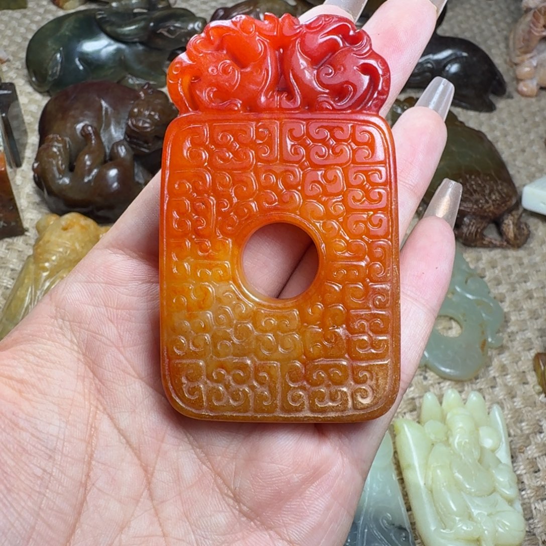 白玉菩提吊坠挂件