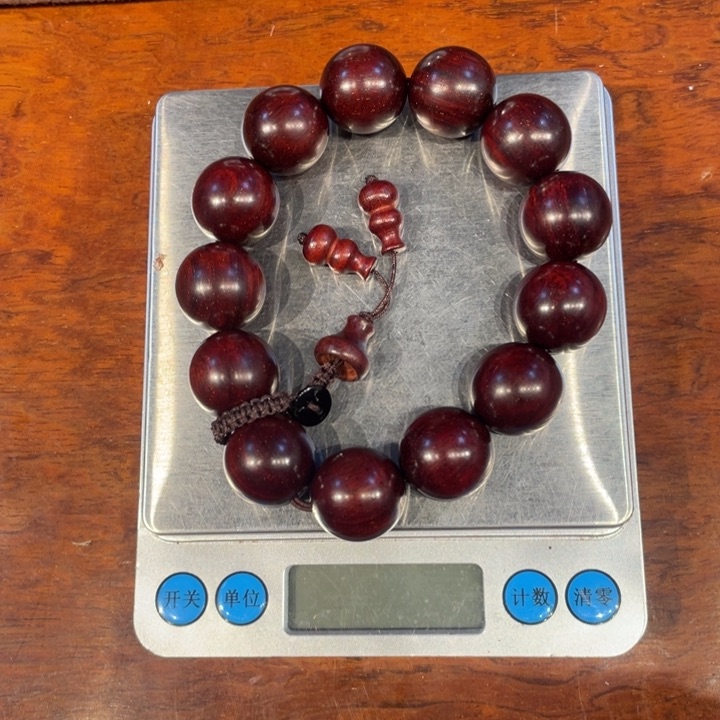 檀香紫檀（小叶紫檀）红****a1.8手串