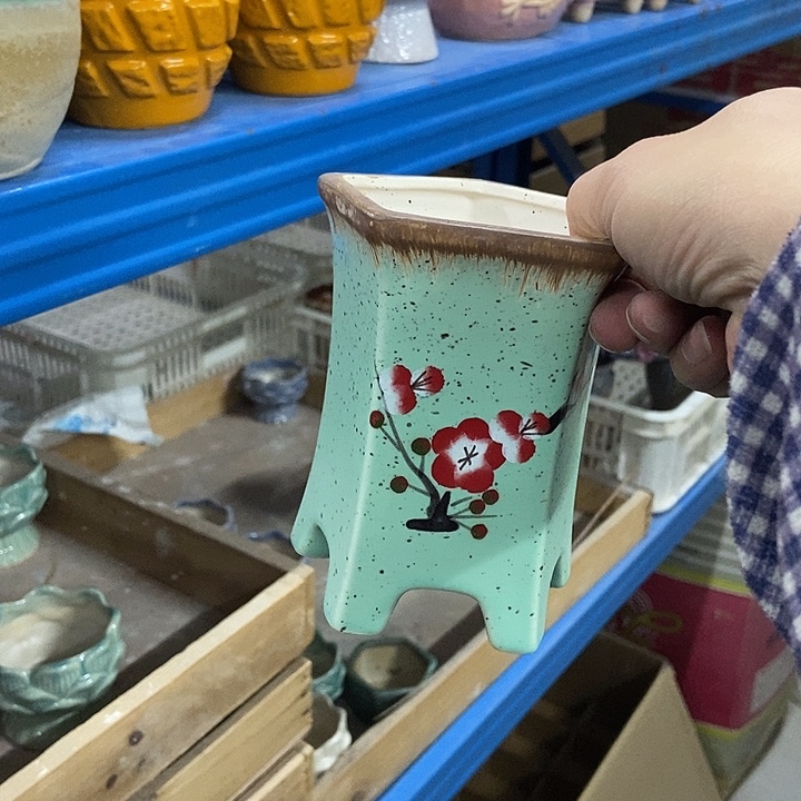 花盆单场满9.9发货9×12.5五边形