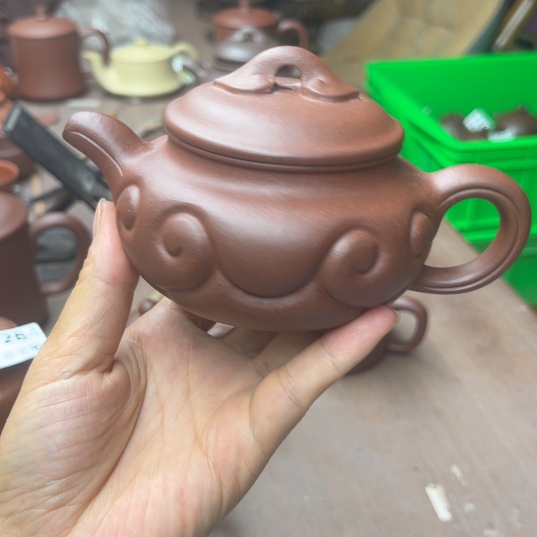 紫砂茶壶特练底槽清240cc