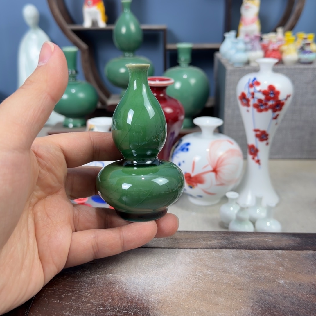 陶瓷手工小花器摆件