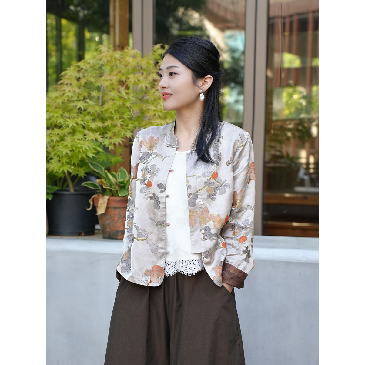 [雾绒]2025新中式国风秋季开衫外套上衣3175