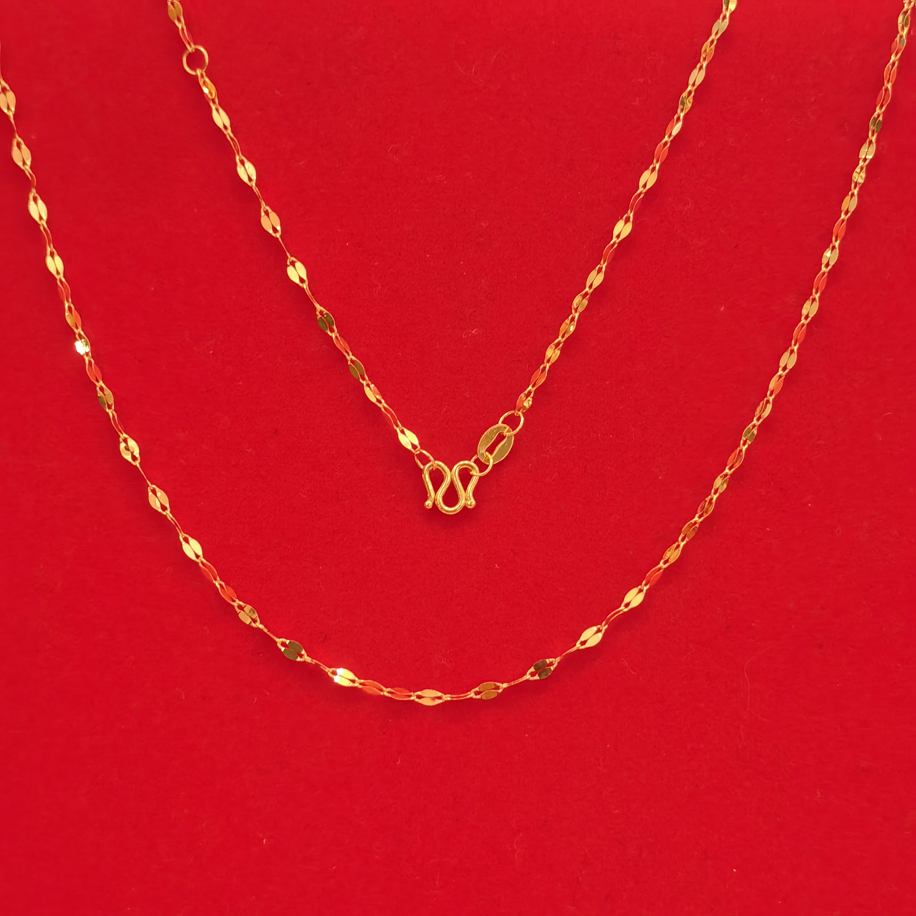 【夕夕专享】足金999 片片链 GP 1.3（添金纳福）