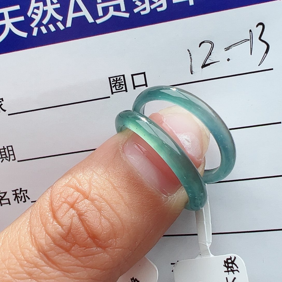 翡翠戒指未镶嵌米**Ｊ天然