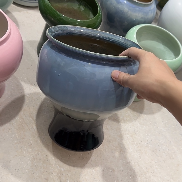 白泥花盆正品有孔