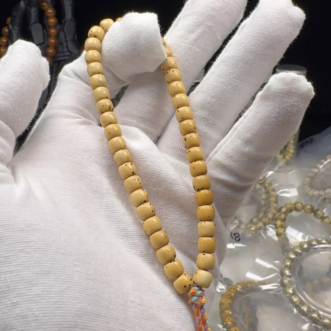 星月菩提手串6x5石玉找星星单圈