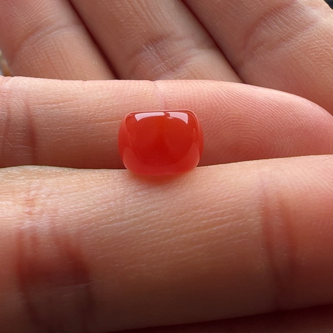 南红玛瑙墩子9.3x6.6未镶嵌