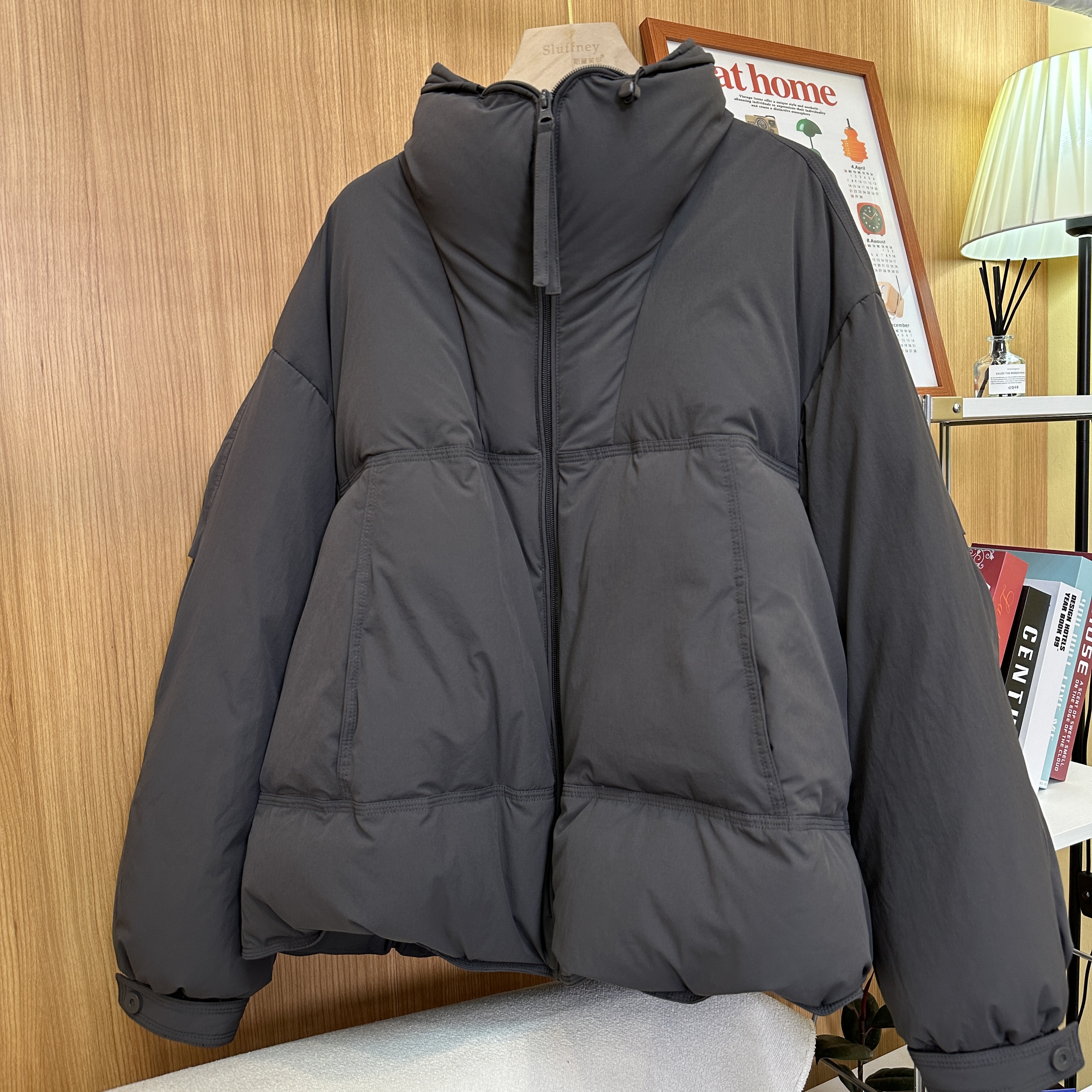 纯色宽松暖暖90白绒短款立领加厚羽绒服女冬季保暖面包服外套上衣